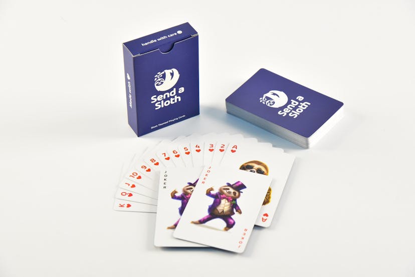 Sloth Themed Playing Cards