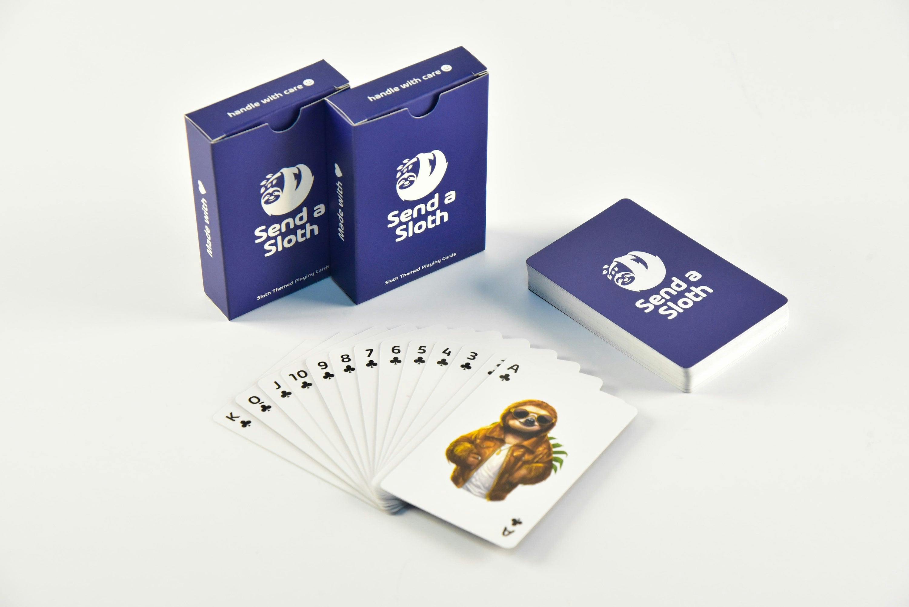 Sloth Themed Playing Cards